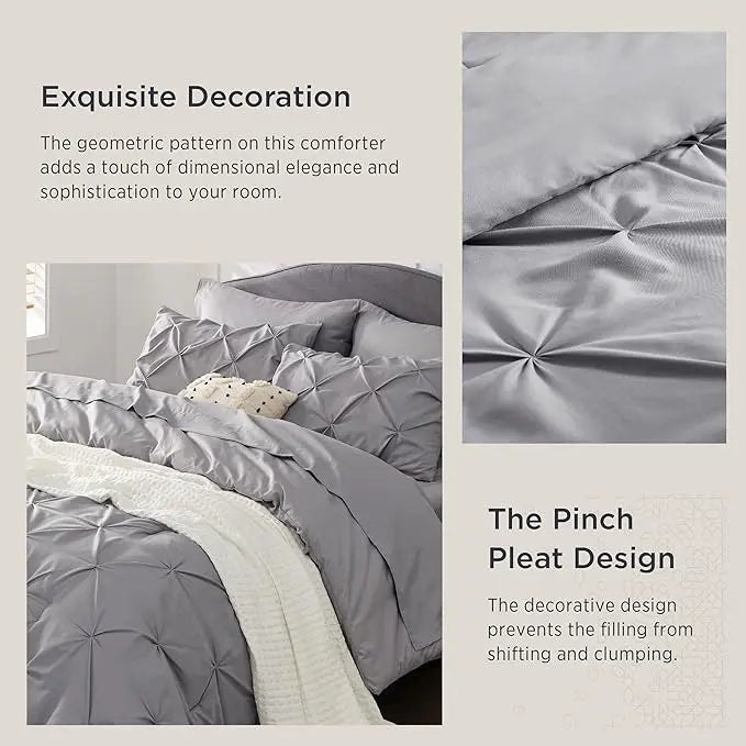 7 PCS-Soft Pintuck Messy Bedding Sets